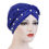 Thumbnail: 2022 New Designer Single Braid Hat Stud White Pearls African Headtie Muslim Hat