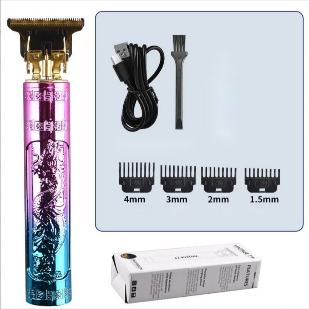 Electric Haircutter for Men USB Rechargeable Colorful Dragon Razor Electric Hai