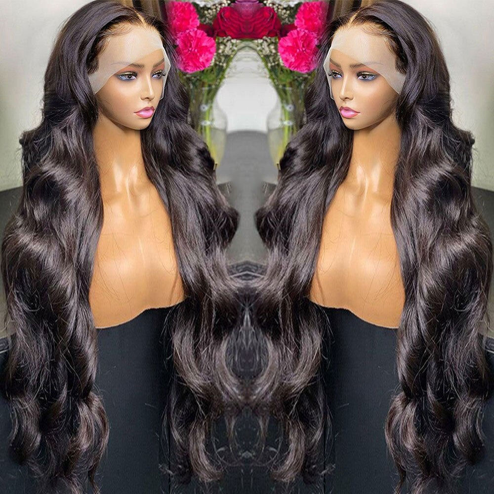 30 40 Inch Body Wave 13x6 Hd Lace Frontal Wig Glueless Wig Preplucked Human Hai