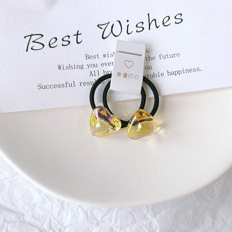 Thumbnail: Children Sequins Floral Elastic Hair Bands Rubber Band Hair Tie Princess Kawaii