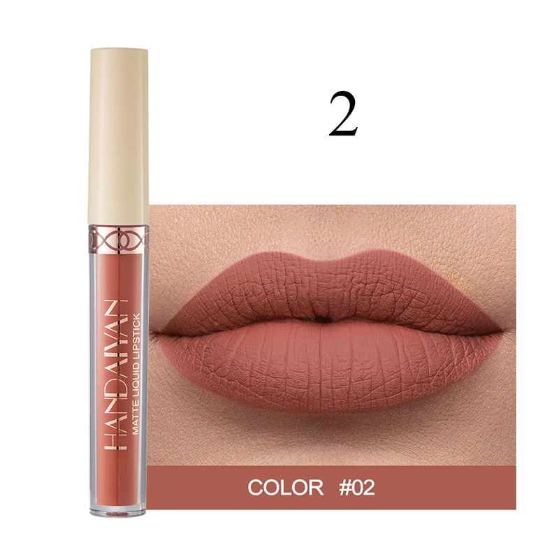 Thumbnail: 12 Colors Nude Lip Gloss Matte Liquid Lipstick Makeup Long Lasting Waterproof S