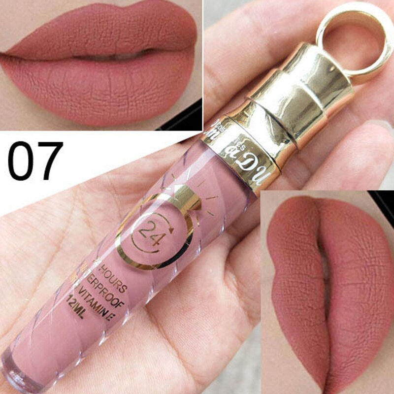 Thumbnail: 20 Colors Metallic Lip Glaze Lip Balm Glitter Lip Gloss Matte Shimmer Lipstick 