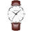 Thumbnail: Minimalist Mens Fashion Ultra Thin Watches Simple Men Business Stainless Steel 
