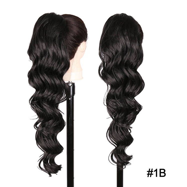 Thumbnail: JULIANNA Synthetic Long Body Wavy Drawstring Ponytail for Women Synthetic Wave 