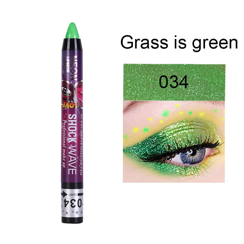 Thumbnail: 24 Colors Eyeshadow Pearlescent Glitter Eye Shadows Pencil Long Lasting Waterpr