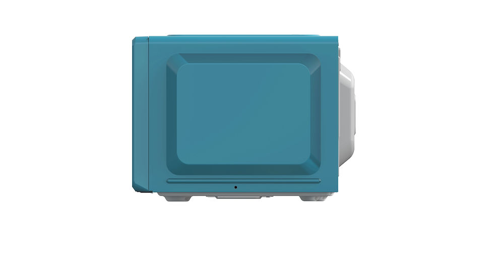 Thumbnail: Mainstays 0.7 Cu ft Compact Countertop Microwave Oven, Teal, New