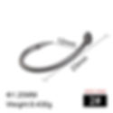 FTK 10pcs Circle Fishing Hook Ring Eye Fishhooks Barbed Nickel-Plated Single Ji