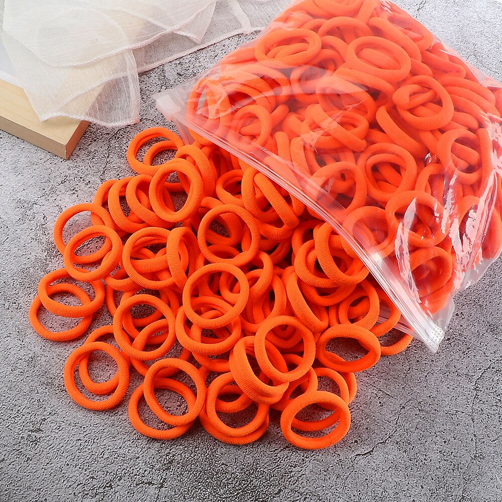 Thumbnail: 50/100PCS/Set Girls Small 3cm Elastic Hair Bands Colorful Children Nylon Scrunc
