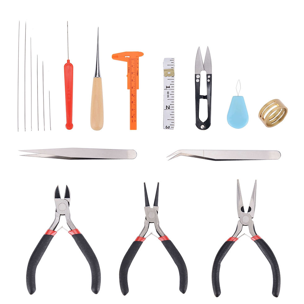 Thumbnail: 19Pcs Jewelry Making Tools Kit with Zipper Storage Case for Jewelry Crafting an