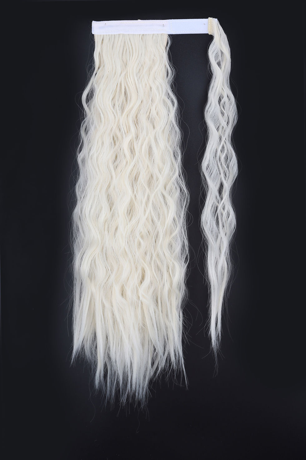 Thumbnail: XINRAN Synthetic Long Fake Hair Pieces Drawstring Ponytail Extensions Corn Curl