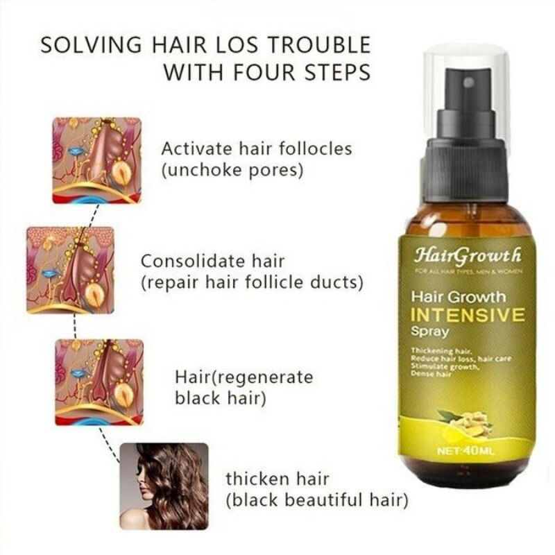 Thumbnail: Hair Growth Essence Oil/beauty Hair Growth Liquid/fast Hair Growth Spray Hair T