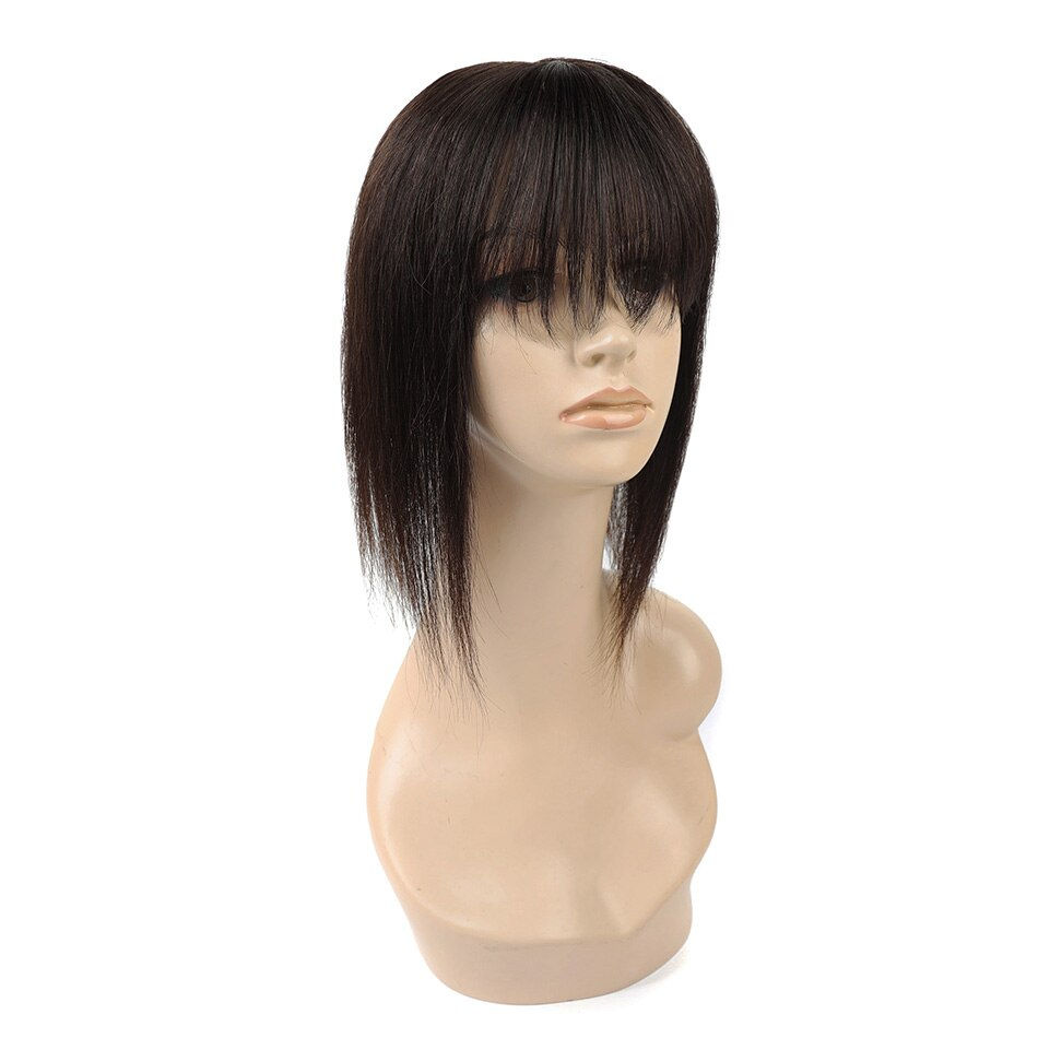 Thumbnail: BHF Topper Hair Piece with Bangs Toupee Women Human Hair 13*13 CM Breathable Ha