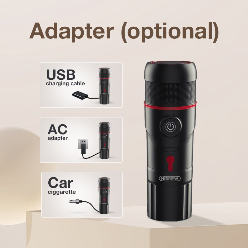 Thumbnail: HiBREW Portable Coffee Machine for Car & Home,DC12V  Expresso Coffee Maker Fit 