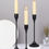 Thumbnail: 3Pcs/Set European Style Metal Candle Holders Candlestick Fashion Wedding Table 
