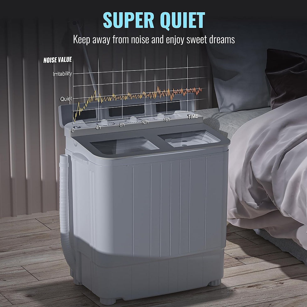 Thumbnail: INTERGREAT Portable Washing Machine, 14.5 lbs Mini Small Laundry Washer Combo w