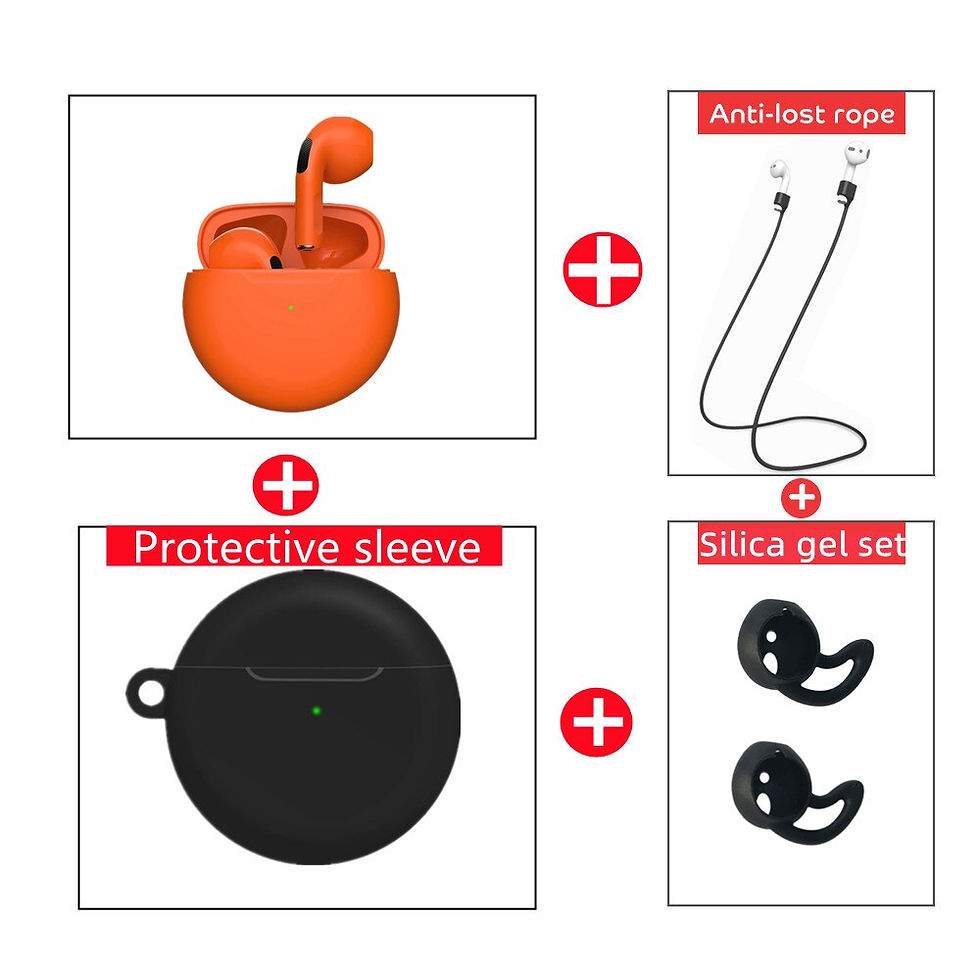 Thumbnail: NEW Original Air Pro 6 TWS Wireless Headphones Fone Bluetooth Earphones Mic Pod