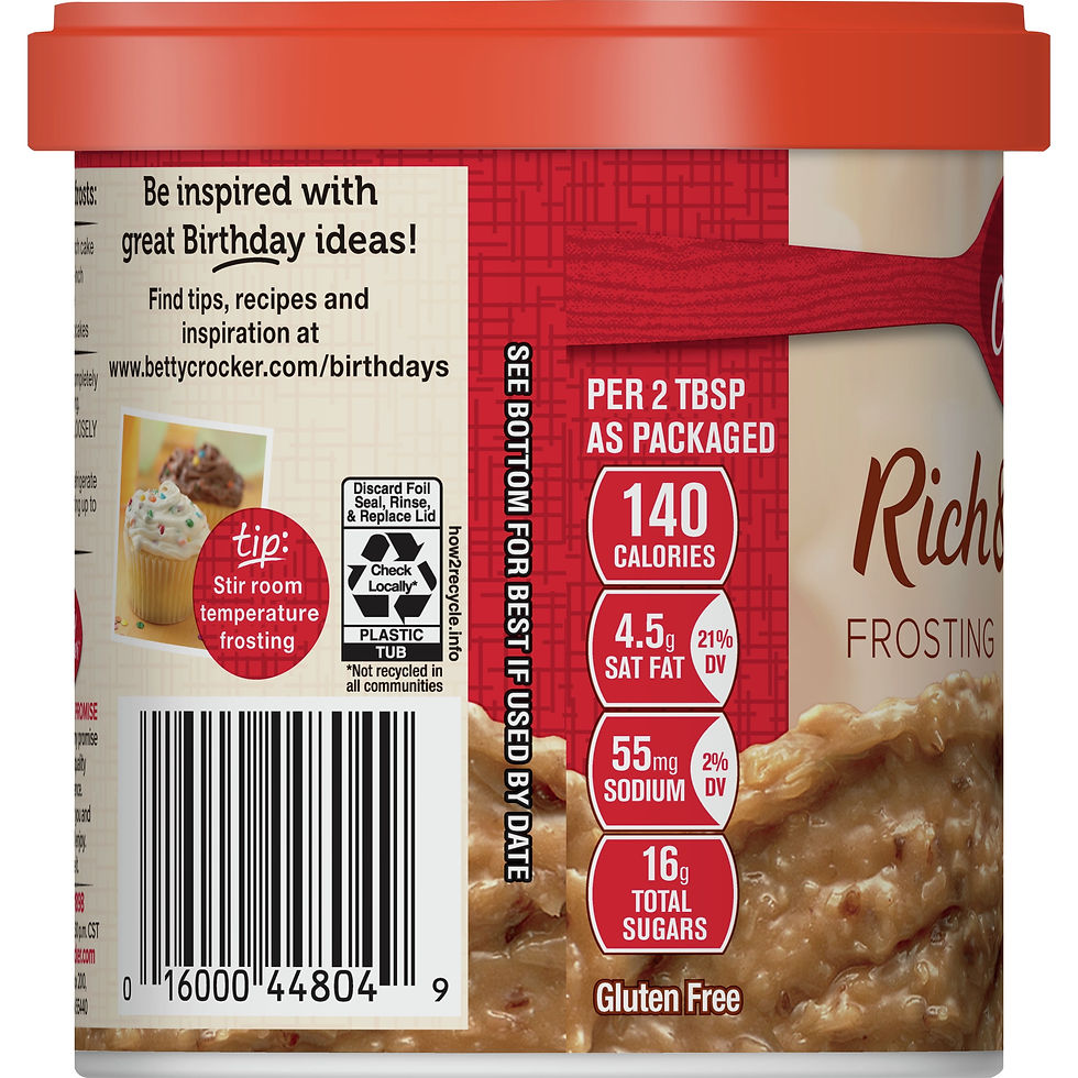 Thumbnail: Betty Crocker Gluten Free Rich & Creamy Coconut Pecan Frosting, 15.5 oz.