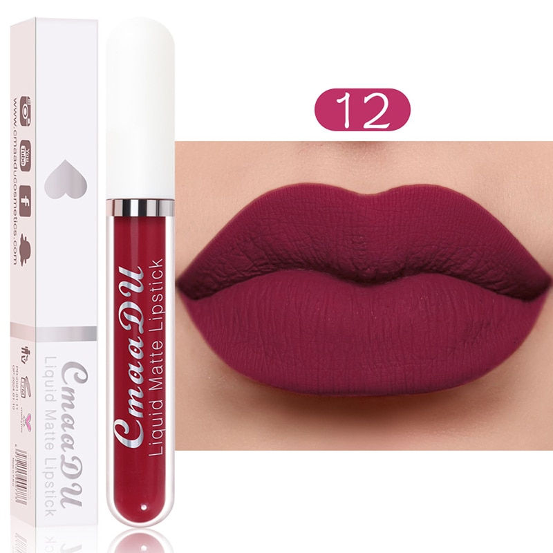 Thumbnail: Sexy Long Lasting Velvet Matte Lip Gloss Liquid Lipstick Lip Makeup Women Beaut