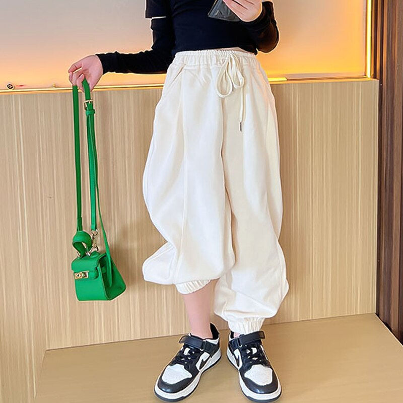 Thumbnail: Spring Autumn Girls Jogger Pants Baby Trousers Kids Pants For Teenage Bottoms C