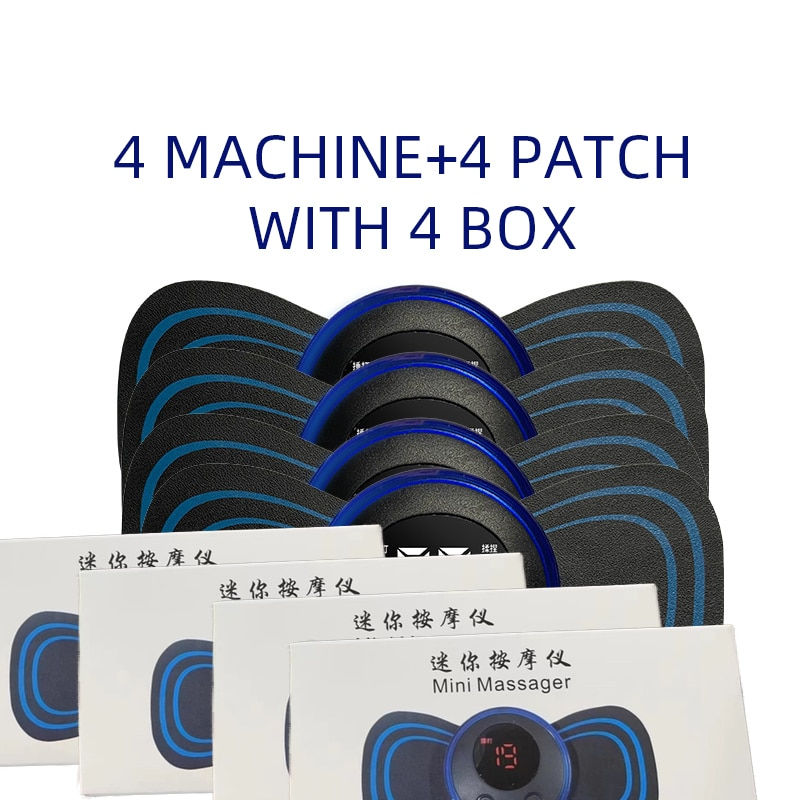 Thumbnail: LCD Display EMS Neck Stretcher Electric Massager Cervical Vertebra Massage Patc