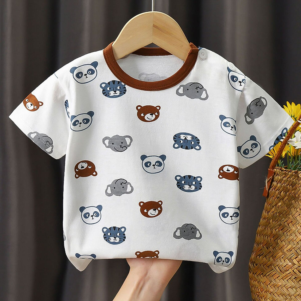 Thumbnail: Children's T-shirt summer boys girls Kids cotton Short Sleeve Shirt Sweatshirt 