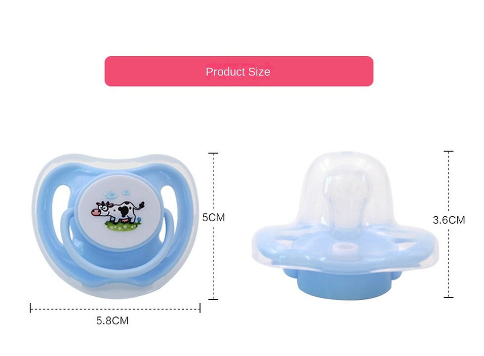Thumbnail: Cartoon Animal Pattern Pacifier Soother for Baby Teether Safety Food Grade Sili