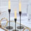 Miniaturbild: 3Pcs/Set Nordic Light Luxury Metal Candlestick Simple Wedding Decoration Bar Pa