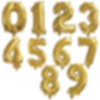 Thumbnail: Way to Celebrate Gold Foil Party Balloon Number 1, 16"