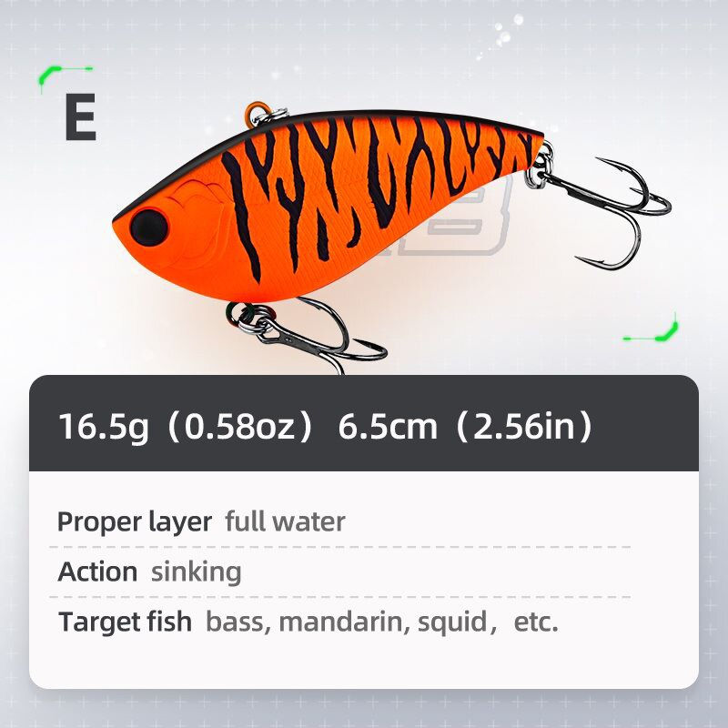 Thumbnail: HANDING VIB Fishing Lure ABS Material Sinking 6.5cm/16.5g 7.5cm/22g Noised Ball
