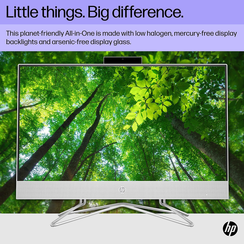 Thumbnail: HP 23.8" All-in-One PC, Intel Core i3-1115G4, 8GB SDRAM, 256GB SSD, Snow White,
