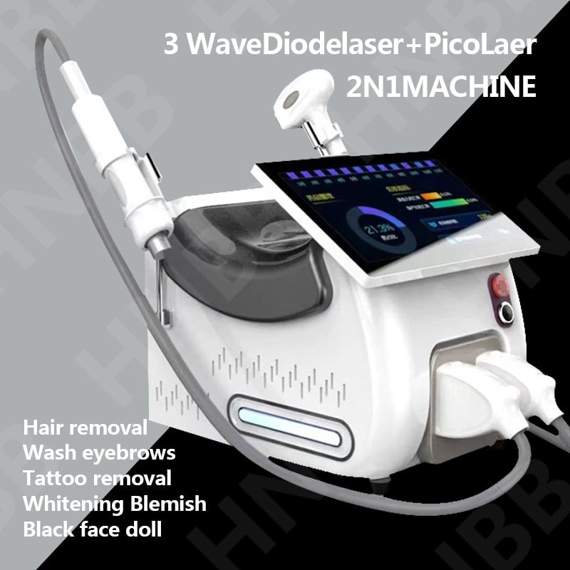 Thumbnail: Laser 3 Wavelength 755 808 1064nm Diode Laser/Laser Hair Removal Machine For Sa