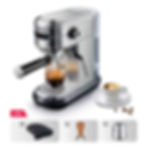 Thumbnail: HiBREW Coffee Maker Cafetera 19 Bar Inox Semi Automatic Super Slim ESE POD& Pow
