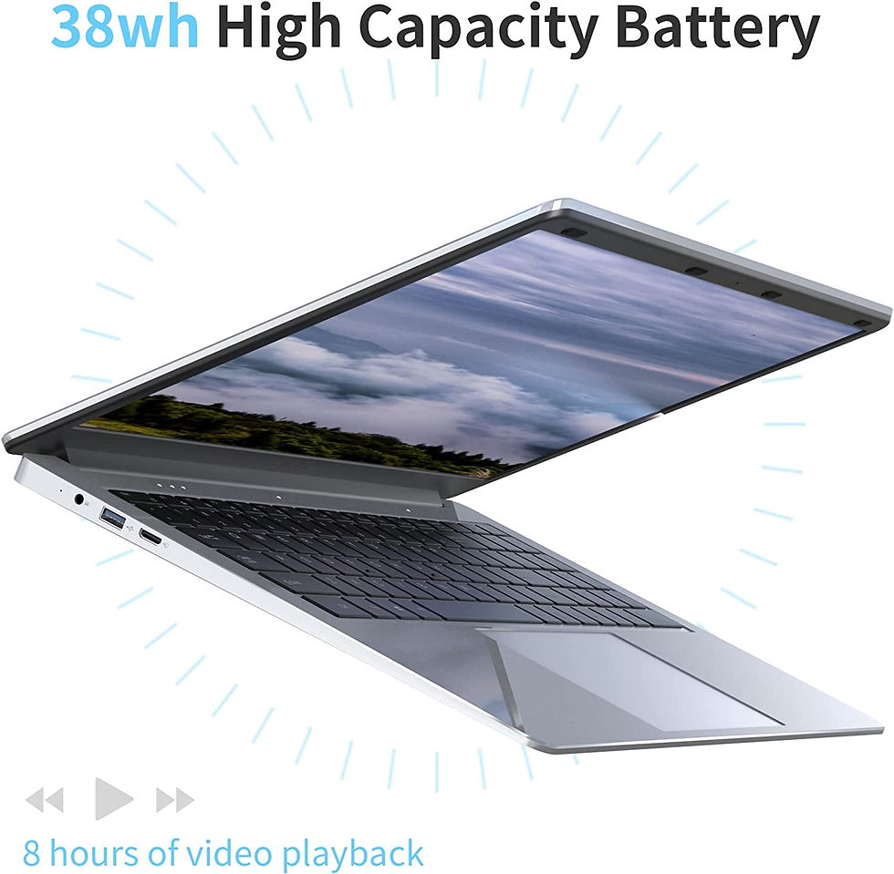 Thumbnail: SGIN 15.6inch Laptop 4GB DDR4 128GB SSD Windows 11 Laptop Computer with Quad Co