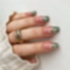 Thumbnail: 24pcs Fresh Summer Fairy Flower Pattern Nail Art Fake Nails With Glue Full Cove