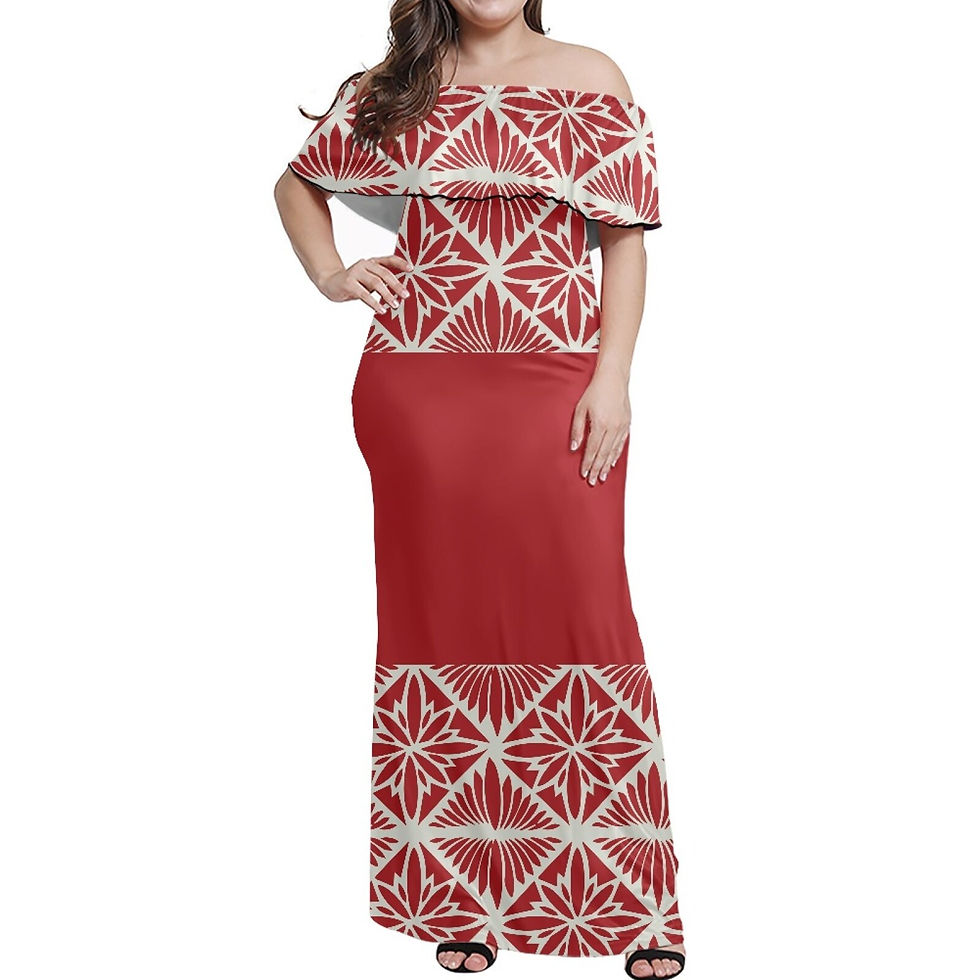Thumbnail: Polynesian Tribal Fijian Totem Tattoo Fiji Prints Custom Logo Plus Size Art Vin