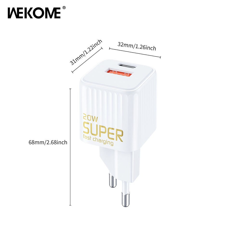Miniaturbild: WEKOME PD20W Mobile Phone Charger USB A+C Port Suitable for IPhone14 13 12 Pro 