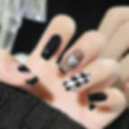 Thumbnail: 24pcs Detachable Finished Fingernails Almond Artificial Fake Nails With Glue Fu