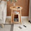 Thumbnail: Nordic Solid Wood Small Coffee Tables Designer Organizer Minimalist Side Table 