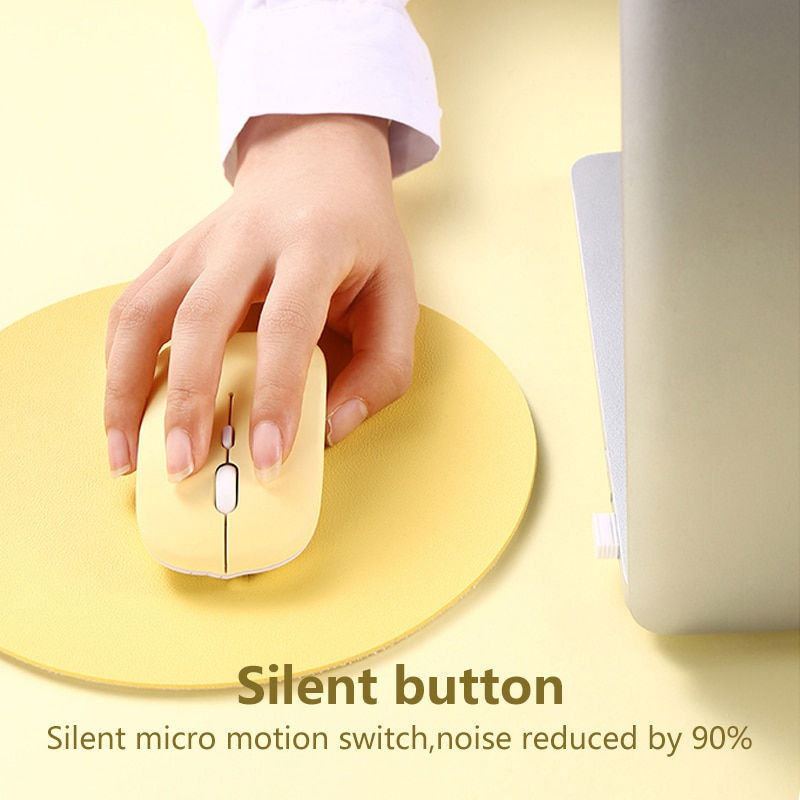 Thumbnail: Wireless Bluetooth Mouse Portable Magic Silent Ergonomic Mice For Laptop iPad T