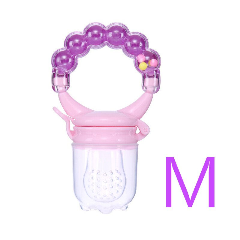 Thumbnail: Newborn Baby Fresh Food Fruit Feeder Silicone Teether Trainning To Eat Fruit Gr
