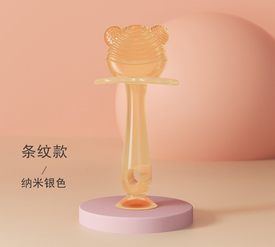Thumbnail: Fruits Shape Baby Chewing Teether Toys Safe BPA Free Silicone Teething Chew Den