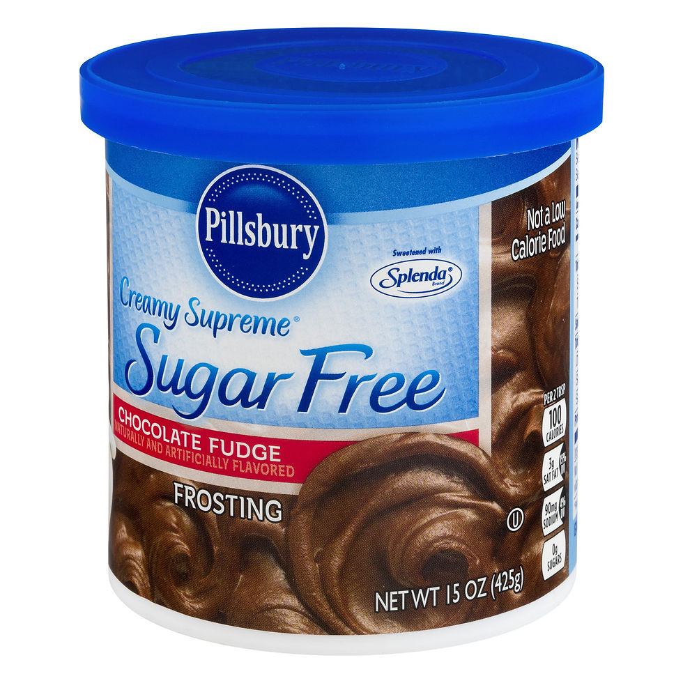 Thumbnail: Pillsbury Creamy Supreme Sugar Free Chocolate Fudge Frosting, 15 oz