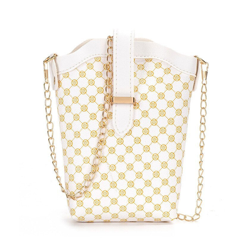 Thumbnail: 2023 New Brown Plaid Fashion Niche Casual One Shoulder Oblique Mini Small Bag T