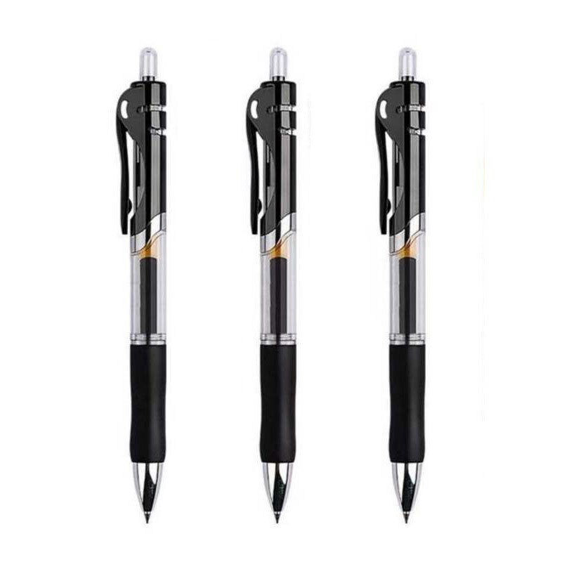 Thumbnail: 0.5mm Retractable Gel Pens Set Black/red/blue Ink Ballpoint for Writing Signatu