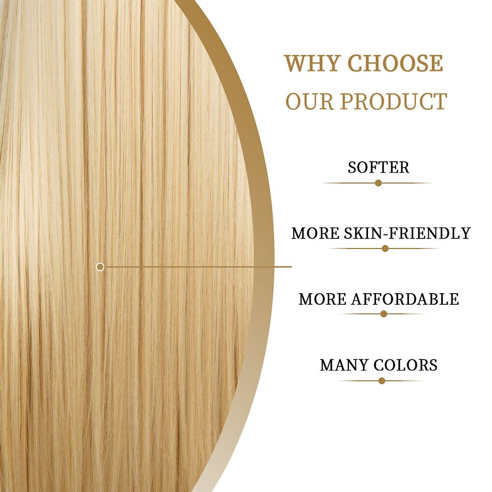 Thumbnail: Blonde Long Straight Wig Synthetic Middle Part Natural Hairline Wig Highlight B