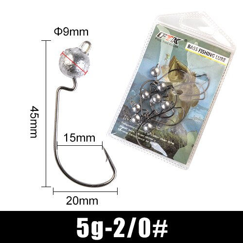 Thumbnail: FTK Fishing Lure Hook High Carbon Steel Sharp Fishhooks With Big Head 3.5/5/7/1