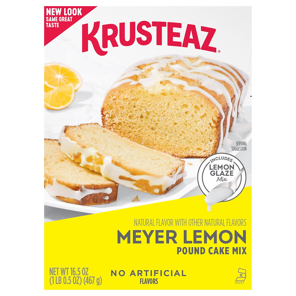 Thumbnail: Krusteaz Meyer Lemon Pound Cake and Glaze Mix, 16.5 oz Box
