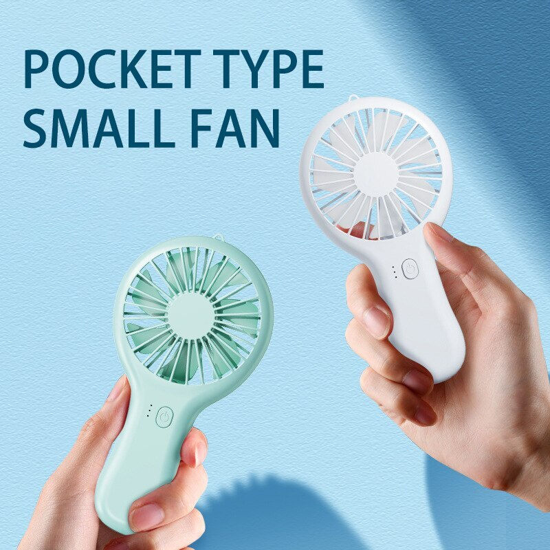 Thumbnail: Handheld Small Fan Cooler Portable Small Usb Charging Fan Mini Silent Charging 