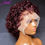 Thumbnail: Pixie Cut Wig Short Bob Curly Human Hair Wigs Cheap 13X2 Transparent Lace 99J B