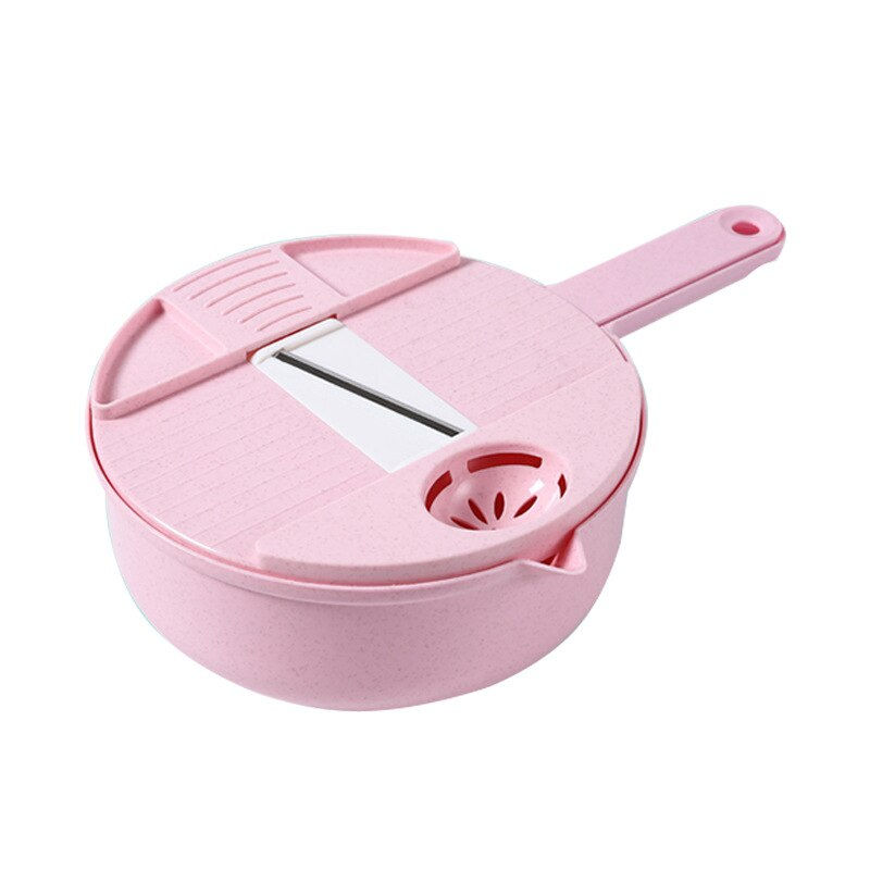 Thumbnail: 12 PCS Multi-Function Vegetable Chopper Carrots Potatoes Grater Cut Shred Manua